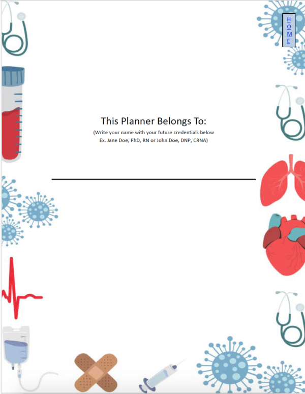 Nursing Elements Design - 2024 Nursing Student Academic Planner - Image 3