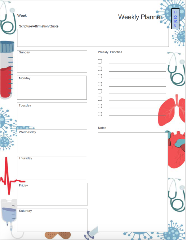 Nursing Elements Design - 2024 Nursing Student Academic Planner - Image 10