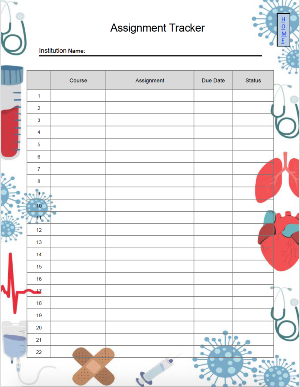 Nursing Elements Design - 2024 Nursing Student Academic Planner - Image 11