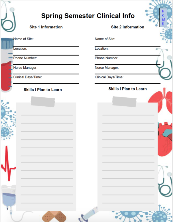 Nursing Elements Design - 2024 Nursing Student Academic Planner - Image 12