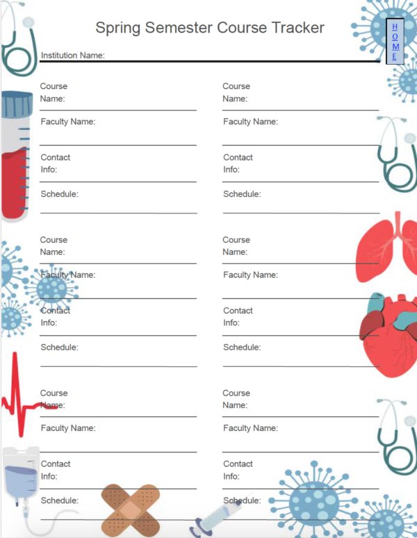 Nursing Elements Design - 2024 Nursing Student Academic Planner - Image 14