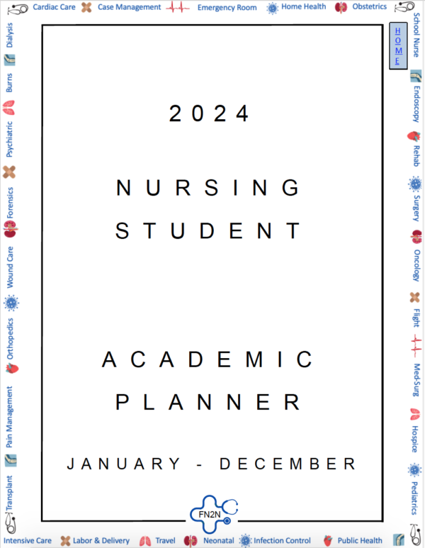 Specialty Design - 2024 Nursing Student Academic Planner