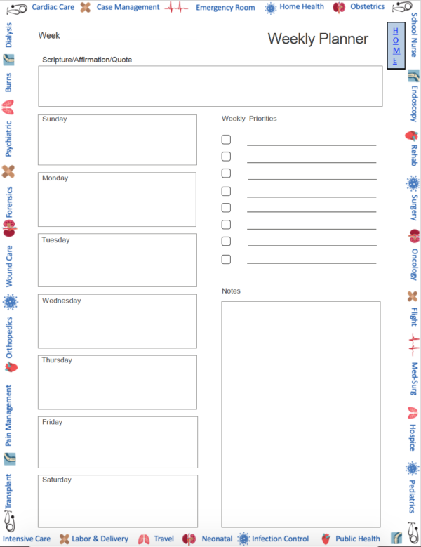 Specialty Design - 2024 Nursing Student Academic Planner - Image 4