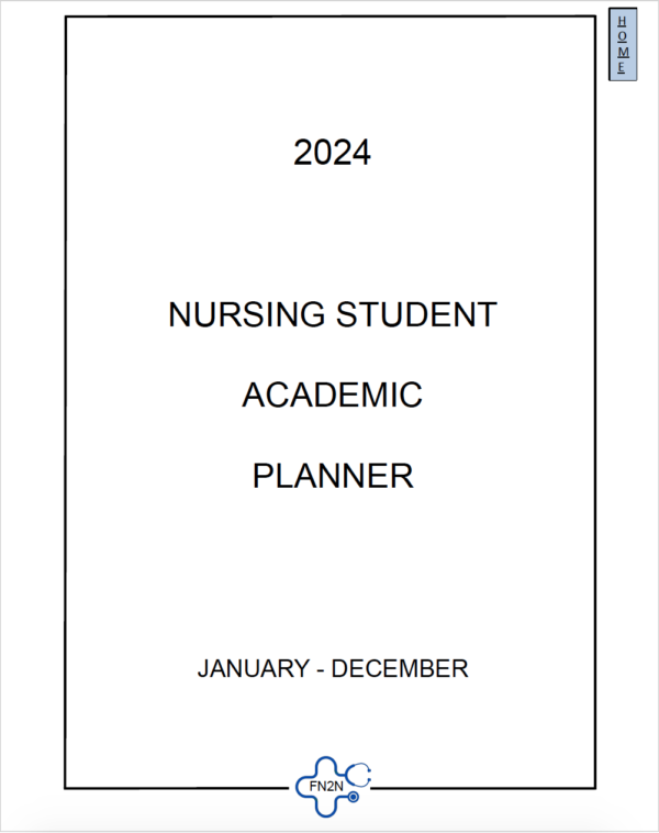 Simple Design - 2024 Nursing Student Academic Planner