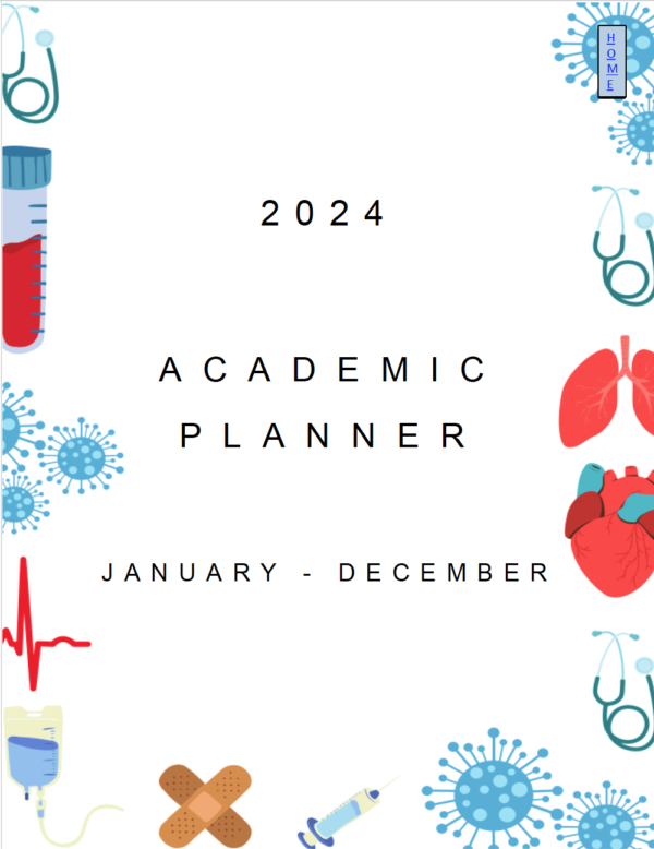 Nursing Elements Design - 2024 Pre-Nursing Academic Planner - Image 2