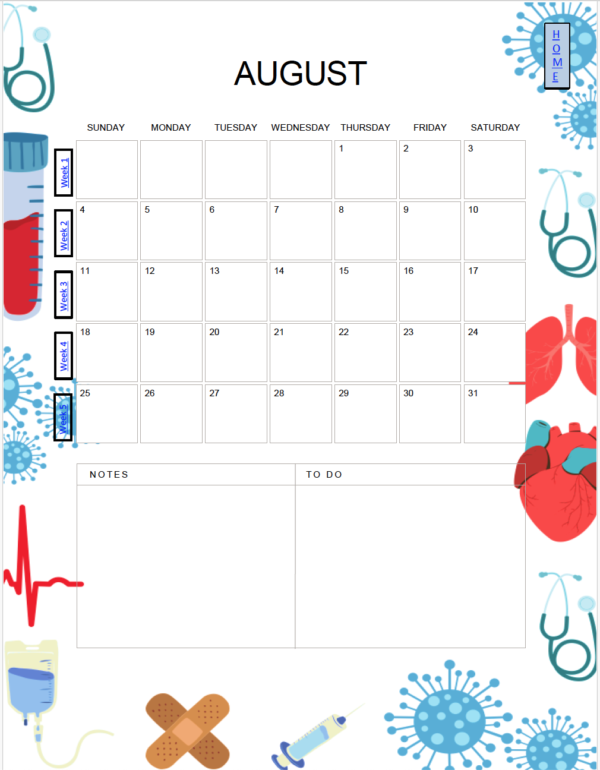 Nursing Elements Design - 2024 Pre-Nursing Academic Planner - Image 5