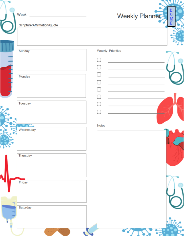 Nursing Elements Design - 2024 Pre-Nursing Academic Planner - Image 6