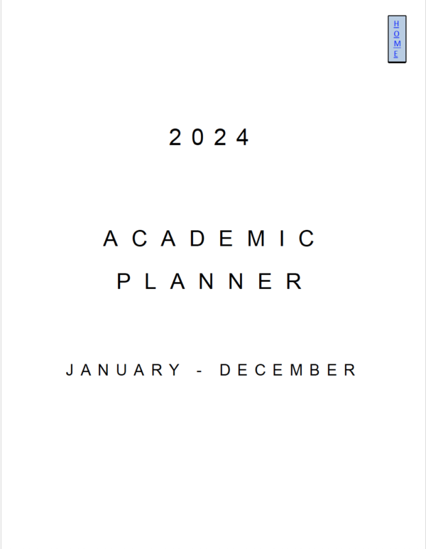 Simple Design - 2024 Pre-Nursing Academic Planner