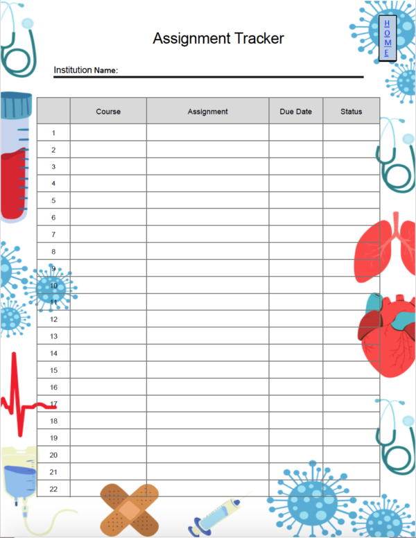 Nursing Elements Design - 2024 Pre-Nursing Academic Planner - Image 10