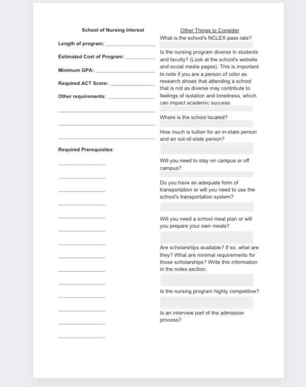 Nursing School Prep Planner - PRINTED - Image 6